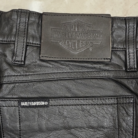 HARLEY DAVIDSON WOMENS leather pants nwt - Picture 3 of 4